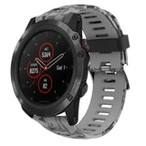 26mm Camouflage Printed Silicone Watch Band, For Garmin Enduro, For Garmin Fenix 6X, For Garmin Fenix 6X Pro, For Garmin Fenix 6X Sapphire, For Garmin Fenix 5X Sapphire, For Garmin Fenix 5X Plus, For Garmin Fenix 3, For Garmin Fenix 3 HR