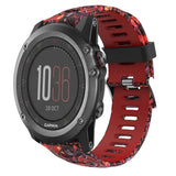26mm Camouflage Printed Silicone Watch Band, For Garmin Enduro, For Garmin Fenix 6X, For Garmin Fenix 6X Pro, For Garmin Fenix 6X Sapphire, For Garmin Fenix 5X Sapphire, For Garmin Fenix 5X Plus, For Garmin Fenix 3, For Garmin Fenix 3 HR