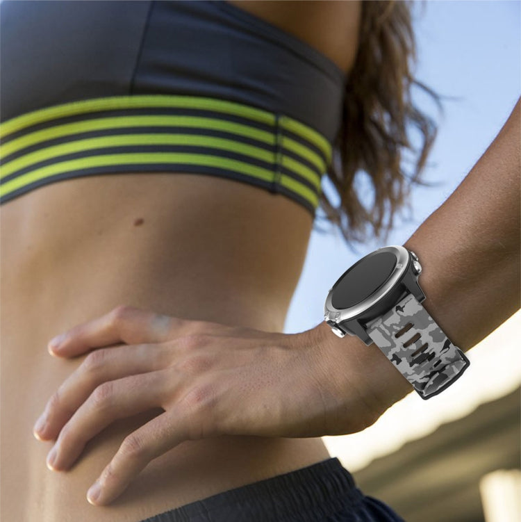 26mm Camouflage Printed Silicone Watch Band, For Garmin Enduro, For Garmin Fenix 6X, For Garmin Fenix 6X Pro, For Garmin Fenix 6X Sapphire, For Garmin Fenix 5X Sapphire, For Garmin Fenix 5X Plus, For Garmin Fenix 3, For Garmin Fenix 3 HR