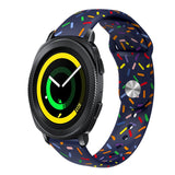 Sports Rainbow Dots Silicone Buckle Watch Band, For Samsung Galaxy Watch 5 Pro, For Samsung Galaxy Gear Sport, For Samsung Galaxy Watch Active 2 40mm / 44mm, For Samsung Galaxy Watch 3 41mm, For Samsung Galaxy watch Active 40mm                         ...