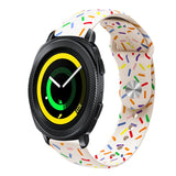 Sports Rainbow Dots Silicone Buckle Watch Band, For Samsung Galaxy Watch 5 Pro, For Samsung Galaxy Gear Sport, For Samsung Galaxy Watch Active 2 40mm / 44mm, For Samsung Galaxy Watch 3 41mm, For Samsung Galaxy watch Active 40mm                         ...