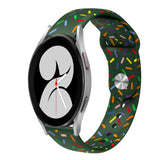 Sports Rainbow Dots Silicone Buckle Watch Band, For Samsung Galaxy Watch 5 Pro, For Samsung Galaxy Gear Sport, For Samsung Galaxy Watch Active 2 40mm / 44mm, For Samsung Galaxy Watch 3 41mm, For Samsung Galaxy watch Active 40mm                         ...