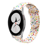 Sports Rainbow Dots Silicone Buckle Watch Band, For Samsung Galaxy Watch 5 Pro, For Samsung Galaxy Gear Sport, For Samsung Galaxy Watch Active 2 40mm / 44mm, For Samsung Galaxy Watch 3 41mm, For Samsung Galaxy watch Active 40mm                         ...