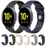 Sports Rainbow Dots Silicone Buckle Watch Band, For Samsung Galaxy Watch 5 Pro, For Samsung Galaxy Gear Sport, For Samsung Galaxy Watch Active 2 40mm / 44mm, For Samsung Galaxy Watch 3 41mm, For Samsung Galaxy watch Active 40mm                         ...