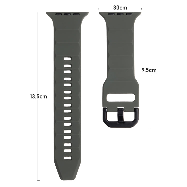 Ripple Silicone Sports Watch Band, For Apple Watch Ultra 49mm, For Apple Watch 8 45mm, For Apple Watch SE 2022 44mm