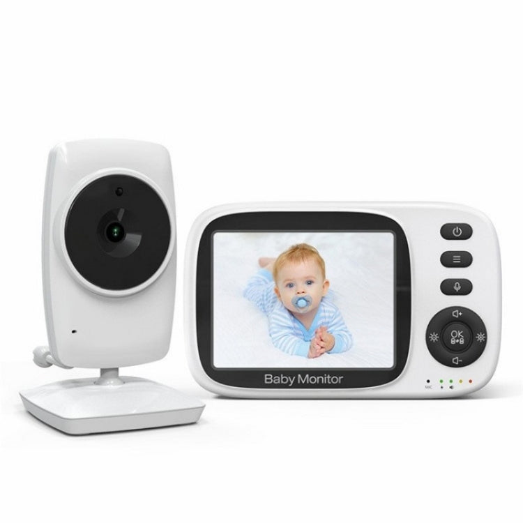 MC632A 2 Way Voice Talk Temperature Monitoring Baby Camera 3.2 inch Screen Baby Monitor, MC632A MC632A US Plug