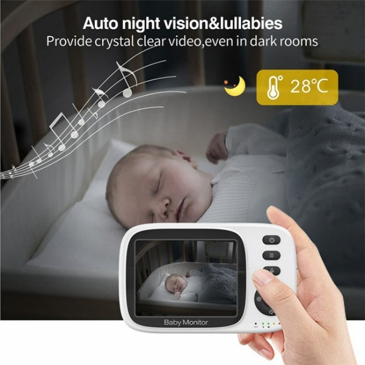 MC632A 2 Way Voice Talk Temperature Monitoring Baby Camera 3.2 inch Screen Baby Monitor, MC632A