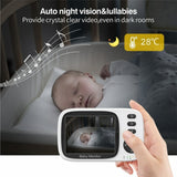 MC632A 2 Way Voice Talk Temperature Monitoring Baby Camera 3.2 inch Screen Baby Monitor, MC632A