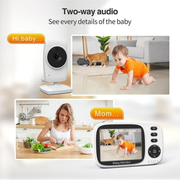 MC632A 2 Way Voice Talk Temperature Monitoring Baby Camera 3.2 inch Screen Baby Monitor, MC632A