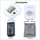 RZ205 Blood Pressures Automatic Digital Upper Arm Heart Beat Rate Pulse Monitor Meter Tonometer Medical Equipment Sphygmomanometer