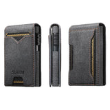 The Suteni denim pattern button automatically pops out the veneered printed card box