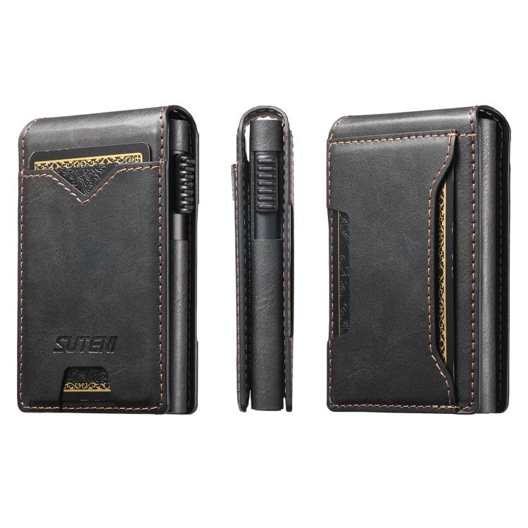 The Suteni oil wax pattern button automatically pops out the veneered printed card box