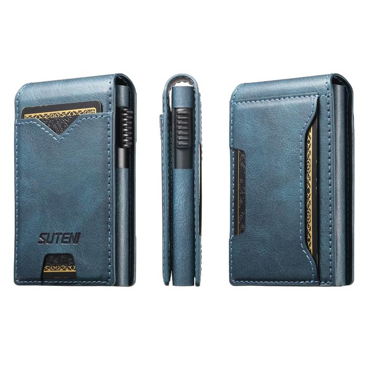 The Suteni oil wax pattern button automatically pops out the veneered printed card box