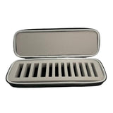 Portable Hair Beauty Grooming Trimmer Replacement Blade Hard Storage Box with 12 Built-in Blade Storage Racks