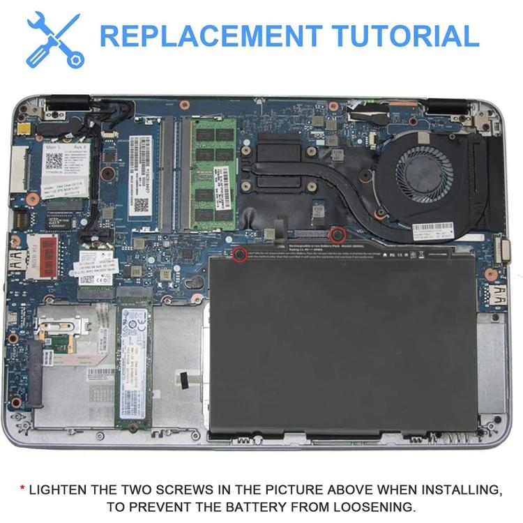 SN03XL ST03XL Battery for HP EliteBook 820 G3 G4 725 G3 G4 HSTNN-DB6V, SN03XL 11.4V 44Wh