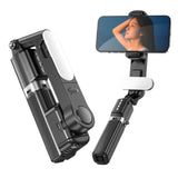 Q35 Extendable LED Selfie Stick Phone Tripod Gimbal Stabilizer with Fill Light, Q35
