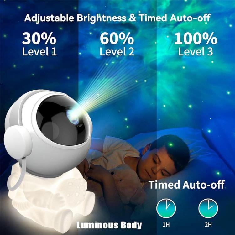 WD026 Astronaut Shape Projector Night Light LED Nebula Ambient Lamp with Remote Control, WD026