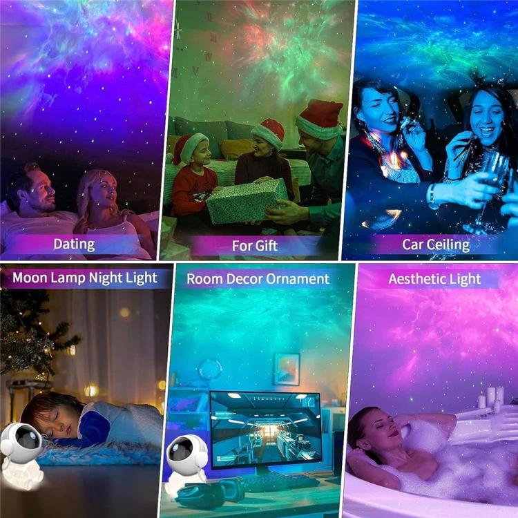 WD026 Astronaut Shape Projector Night Light LED Nebula Ambient Lamp with Remote Control, WD026