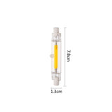 R7S 5W COB LED Lamp Bulb Glass Tube for Replace Halogen Light Spot Light,Lamp Length: 78mm, 220v, 110v