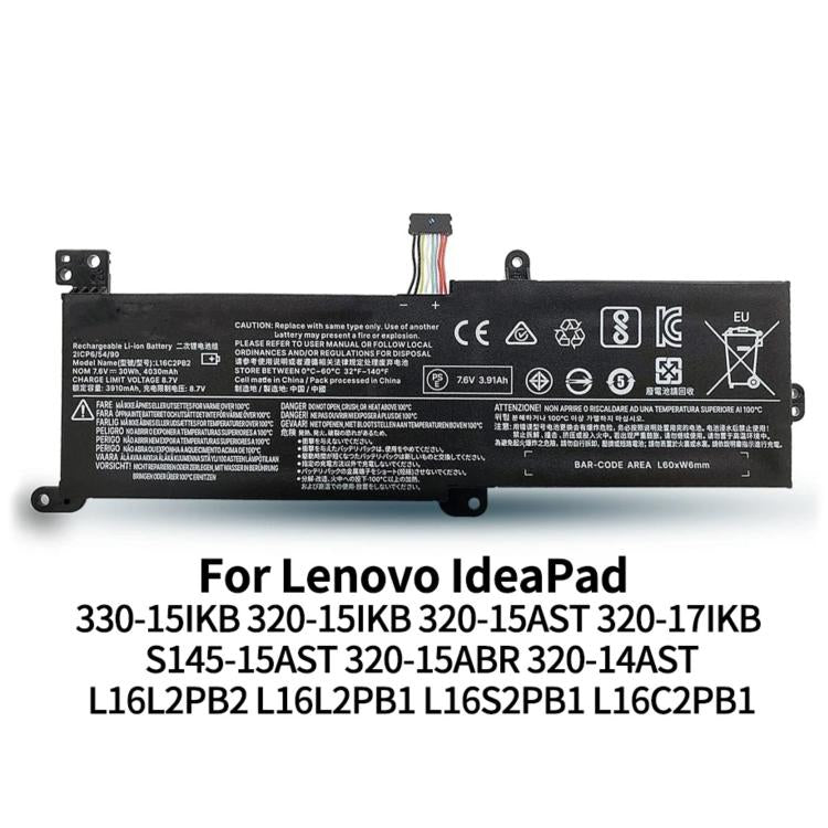 Laptop Battery For Lenovo Xiaoxin Chao 5000 320-15ISK, L16C2PB2 7.6V 30Wh