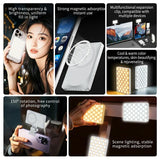V22A For Phone Camera Live Streaming 4W Power Portable Pocket 80 LED Light MagSafe Magnetic Fill Light