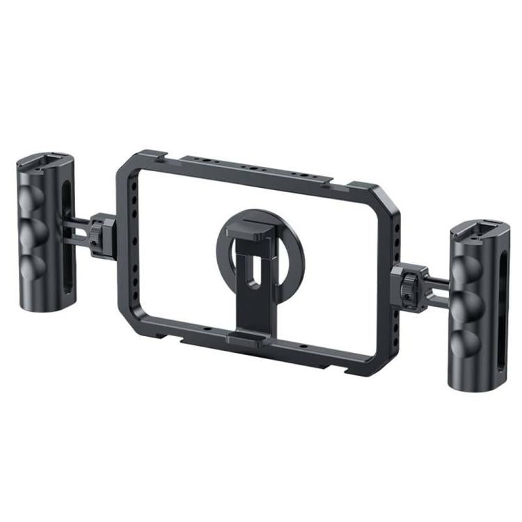 SCG-P03 Dual-Handle Magnetic 61-85mm Clip Range Aluminum Alloy Smartphone Video Stabilizer Frame