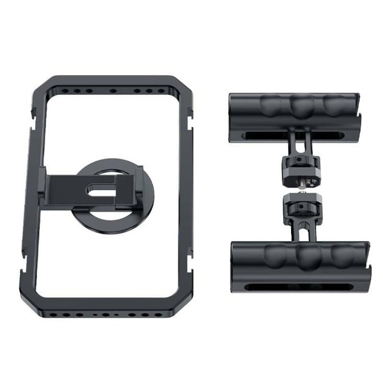 SCG-P03 Dual-Handle Magnetic 61-85mm Clip Range Aluminum Alloy Smartphone Video Stabilizer Frame