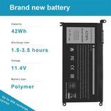 3600mAh Laptop Battery Replacement For Dell Inspiron 14 7460 15 7560, WDX0R