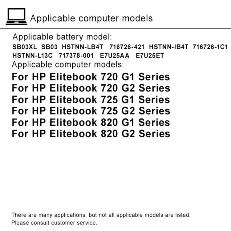 4000mAh Laptop Battery Replacement For HP OMEN 6 Pro Plus, SB03XL