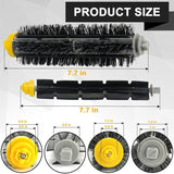 JUNSUNMAY Sweeper Main Clean Brush for iRobot Roomba 700 Series, 1pcs Main Clean Brush, 2pcs Main Clean Brush