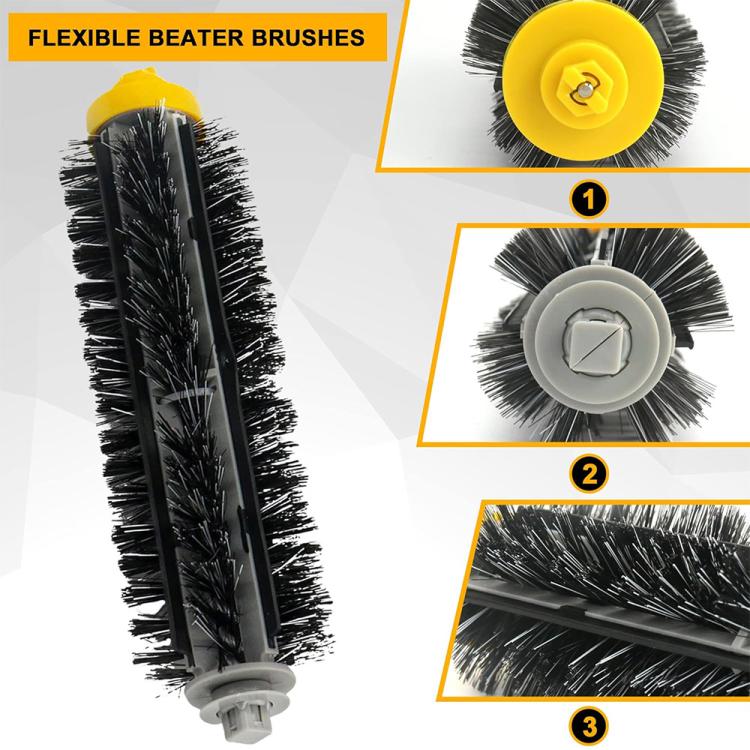 JUNSUNMAY Sweeper Main Clean Brush for iRobot Roomba 700 Series, 1pcs Main Clean Brush, 2pcs Main Clean Brush