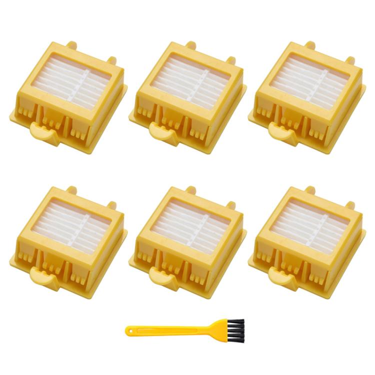 JUNSUNMAY 4pcs Sweeper Clean Filter with Brush for iRobot Roomba 700 Series, Clean Filter