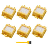JUNSUNMAY 4pcs Sweeper Clean Filter with Brush for iRobot Roomba 700 Series, Clean Filter