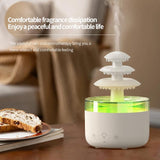 Three-color Lights Ultrasonic Humidifier Cloud Rain Aromatherapy Diffuser, Cloud Rain