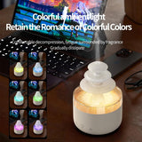 Three-color Lights Ultrasonic Humidifier Cloud Rain Aromatherapy Diffuser, Cloud Rain