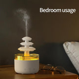 Three-color Lights Ultrasonic Humidifier Cloud Rain Aromatherapy Diffuser, Cloud Rain