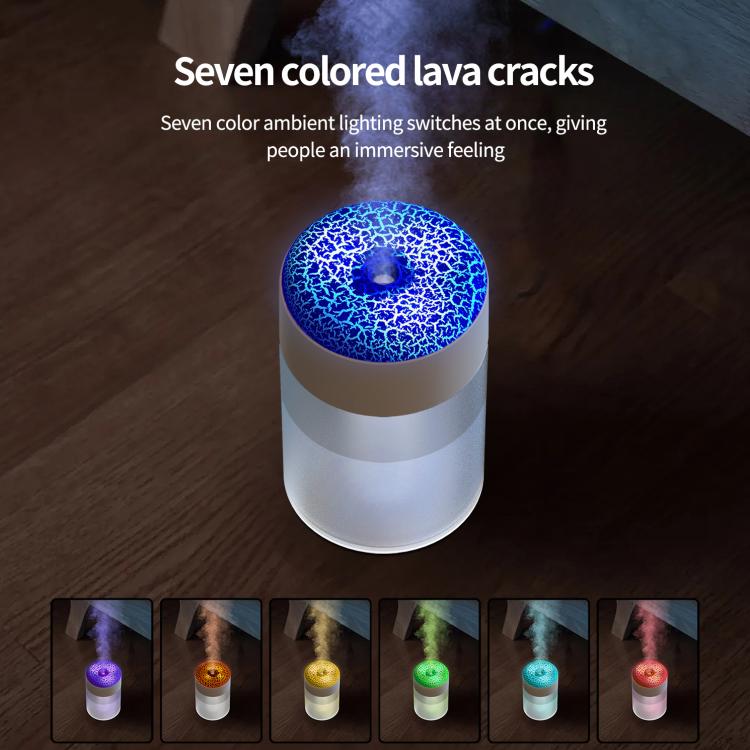 Simulated Lava Crack 7-Color Ambient Light Humidifier, Simulated Lava Crack