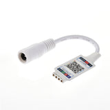 Mini RGB Bluetooth Controller Light Strip Controller For RGB LED Strip DC5V 12V 24V, Black, White
