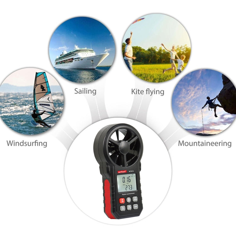 WT87A Portable Anemometer Thermometer Wind Speed Gauge Meter, WT87A - Zen Craft