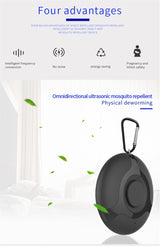 Ultrasonic Mosquito Repellent Electronics Cockroach Spider USB Charging Smart Mosquito Drive, Black, White