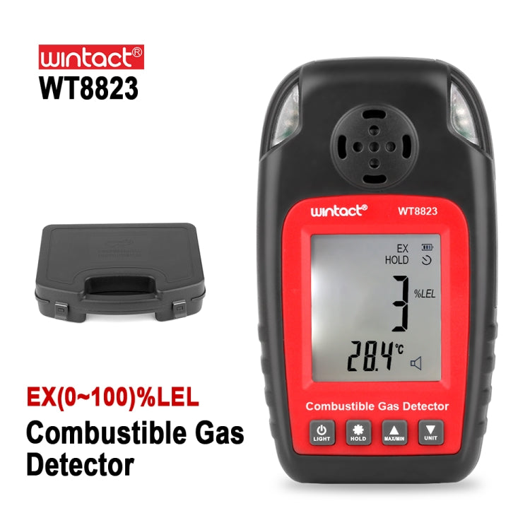 WT8823 Combustible Gas Alarm Detector Gas Leakage Flammable Natural Digital LCD Display Gas Leak Detector Monitor Gas Analyzer, WT8823 - Zen Craft