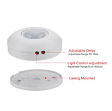 12V Infrared PIR Motion Sensor Switch With Delay 360 Degree Detection Sensor for LED Ceiling Light