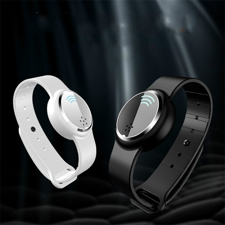 Ultrasonic Mosquito Repellent Electronic Mosquito Repellent Bracelet Outdoor Portable Watch Mosquito Repellent, Black, White