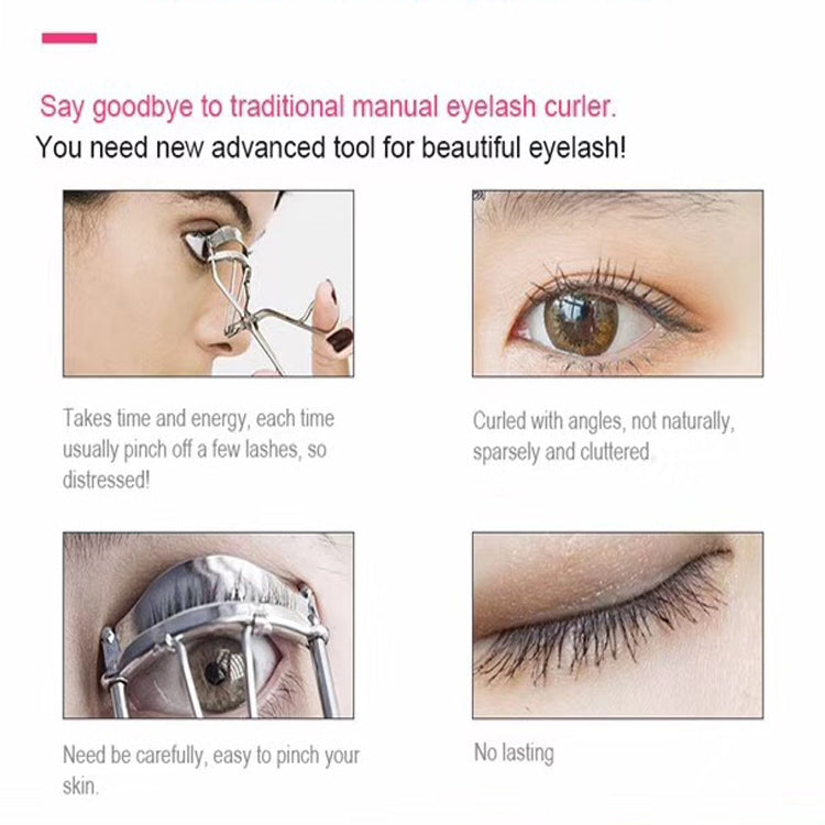 Duosi DY-102 Portable Pen Style Heated Long-Lasting Electric Ironing Eyelash Curler USB Rechargeable Electric Heated Makeup Curling Clip