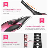 Duosi DY-102 Portable Pen Style Heated Long-Lasting Electric Ironing Eyelash Curler USB Rechargeable Electric Heated Makeup Curling Clip