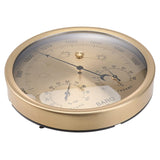 THB9392 Wall Mounted Digital Thermometer Hygrometer Household High Accuracy Pressure Gauge Air Weather Instrument Barometer, THB9392 (Gold), THB9392 132mm