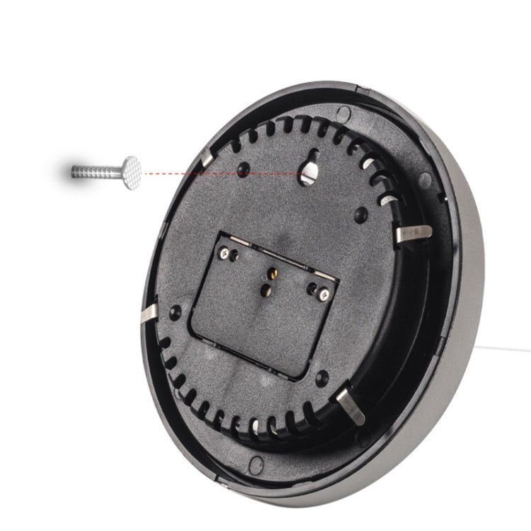 THB9392 Wall Mounted Digital Thermometer Hygrometer Household High Accuracy Pressure Gauge Air Weather Instrument Barometer, THB9392 (Gold), THB9392 132mm