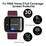 ENKAY Hat-prince 3D Full Screen Soft TPU Edge + Soft Glass HD Screen Protector Film, For Fitbit Versa 2 (2019), For Fitbit Versa (2018)