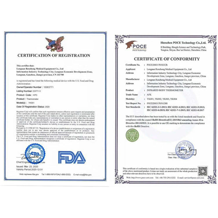 Non-contact LCD Digital Thermometer Fever Handheld Infrared Forehead Body Thermometer with LCD Measurement For Baby Adult Portab, LCD Digital