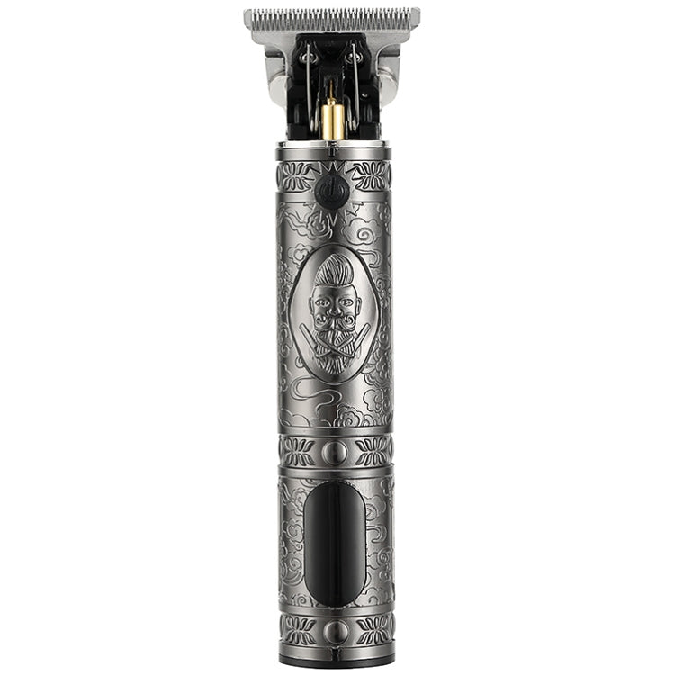 VGR V-228 5W USB Retro Engraving Hair Clipper with LED Digital Display, V-228 (Bronze), V-228 (Silver) V-228 (Silver) Silver